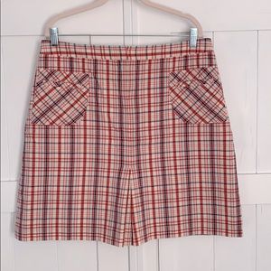 Vintage Lilly Pulitzer Plaid Skirt Size 14 (Modern 12, 32” Waist)